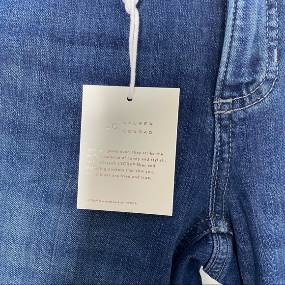 LC Lauren Conrad Skinny Jeans in Dark Wash Size 8 New with Tags - Picture 5 of 6